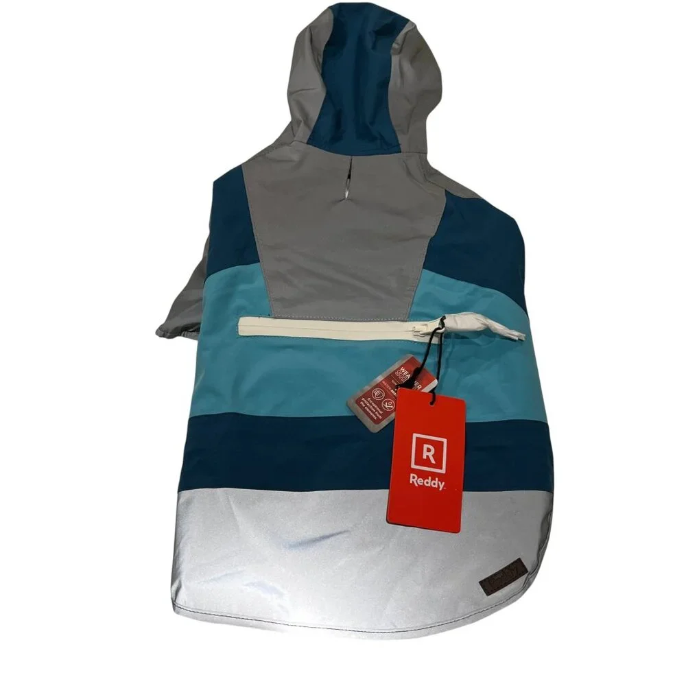 Reddy Convertible Dog Reflective Raincoat, NWT, M